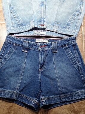 2 PAIRS Tommy Hilfiger Denim Shorts Size 6